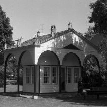 K-63-08-04 Minister's study at Sharon Temple, Newmarket, June 1963