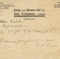 Greay and Bruce Oil receipt
