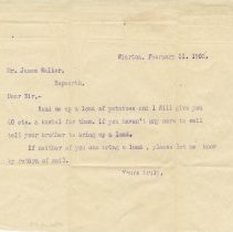 A966.011.012, letter to James Walker, 1902