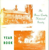 Cover - The Bruce County Historical Society year book 1972