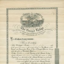 Walter Scott certificate, 1942