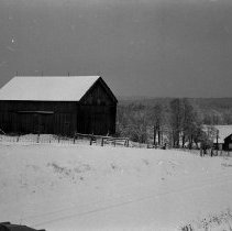 K-67-38-04 House and barn of Ed Schreiber at corner from photo K-67-38-02