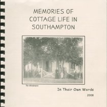 Memories of Cottage Life in Southampton, front cover