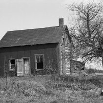 K-68-13-19 Log house on Lot 3, Con. A, Amabel Township, April 1968