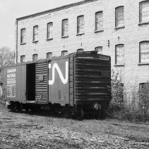 K-69-11-31 Last box car to be loaded at Krug Bros., Chesley, May 14, 1969