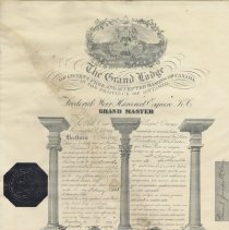 Vincent J. McLellan masonic certificate