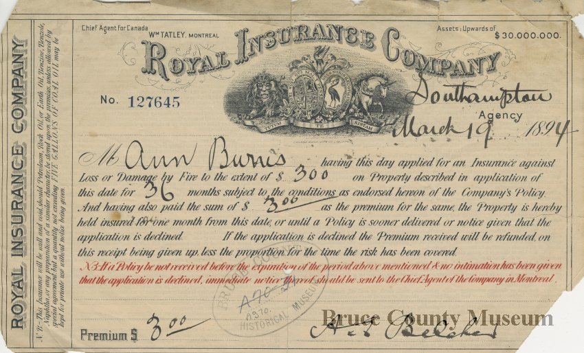 Royal Insurance Agency / File Royal Insurance Company