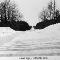 Winter Road Inverhuron Beach , Inverhuron, Ont