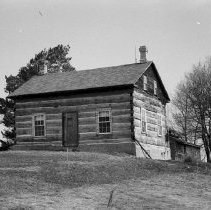 K-72-05-31 Log house just west of Lovat on Con. VIII, Bruce Township, 1972