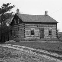 K-72-05-34 Log house just west of Lovat on Con. VIII, Bruce Township, 1972