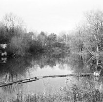 K-75-17-00 Krug sawmill pond, Chesley, November 5, 1975