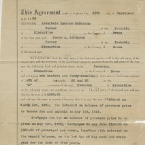 Purchase agreement, Lots 52 & 53, concession A, Kincardine Township