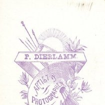 A956.035.001 015b - Reverse Photographer P Dierlamm Purple Stamp