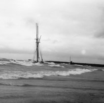 The beached Ann Maria, near Kincardine