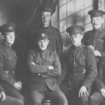 02: Donald Lamont (arms folded) with friends from the 160th