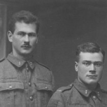 05: Andy Robinson (left) in France, Nov. 8, 1918