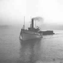 The F.A. Hodgson nearing Kincardine harbour