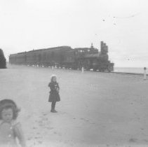 Train along beach, Kincardine
