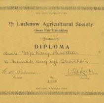 McKay Brothers Diploma
