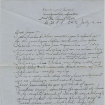 Letter from Howard to Jean 1944
