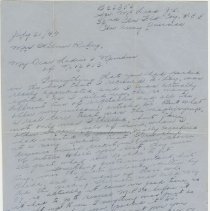 Letter from Jack to Mrs. Wilmer Ribey 1944 p1