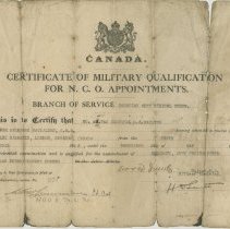 Certificate of Qualification for G.A. Wanless