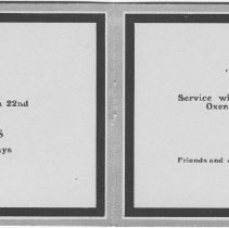 Memorial card Side 2