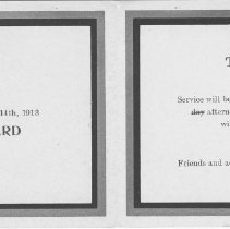 Memorial card Side 2