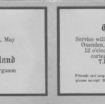 Memorial card Side 2