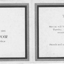 Memorial card Side 2