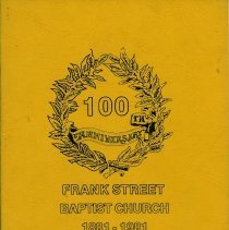 Frank Street Baptist church 1881-1981 Wiarton - Ontario, 100th anniversary