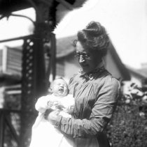 Woman holding baby