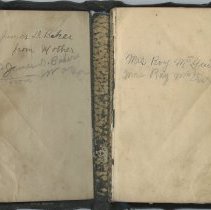 Holy Bible, James Daniel Baker, inside front cover