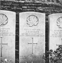Cemetery gravestone for J.D. Baker