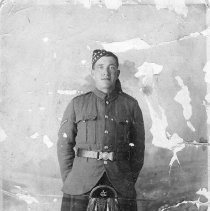 James Daniel Baker, dressed in kilt