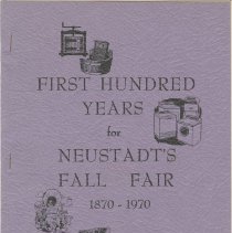 First hundred years for Neustadt's fall fair 1870-1970
