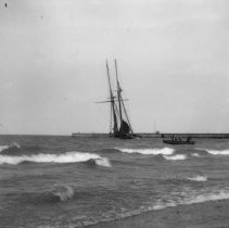 The Ann Maria Beached Outside Kincardine Harbour
