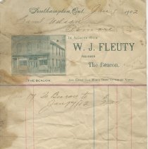 Ax2011.306.017 - W.j. Fleuty, Publisher Of The Beacon, Southampton, 1902