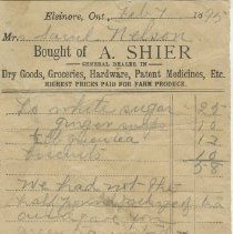 Ax2011.306.002 - A. Shier, Dry Goods Hardware, Patent Medicines, Elsinore,
