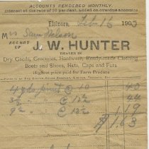 Ax2011.306.009 - J.w. Hunter, Dry Goods Etc., Elsinore, 1903