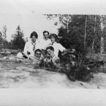 Five young men and women