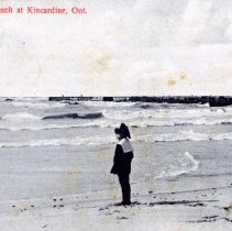 On the beach at Kincardine, Ont.