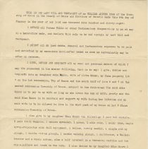 Last will and testament of William Andrew Begg