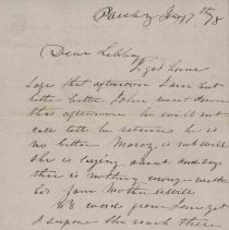 A2009.018.004 - John Stewart Letter - 7 January 1878 - P.1of2