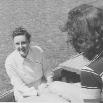 Two women in a boat