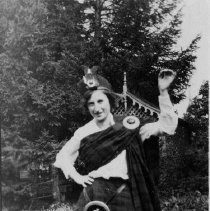 Woman is Scottish regalia