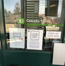 Door of TD Canada Trust in Port Elgin