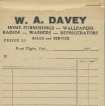 W.A. Davey Receipt Book