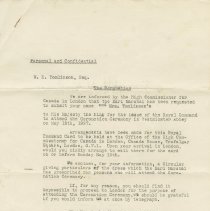 Department of External Affairs correspondence, page 1