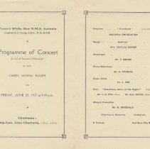 Cunard White Star entertainment programme, inside